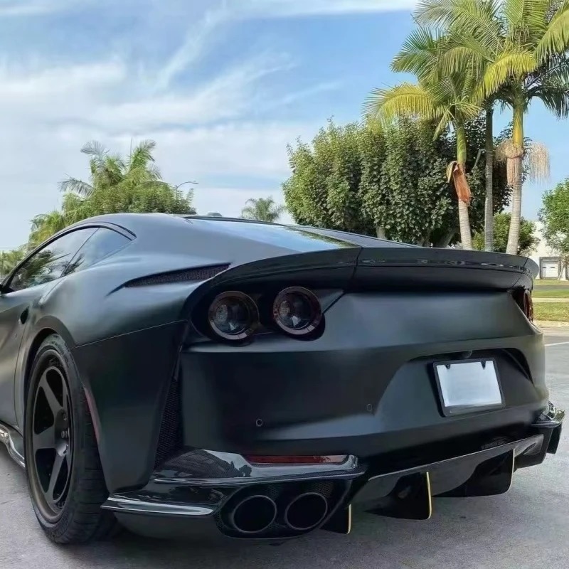 N Style Dry Carbon Fiber Small Surround Body Kit for  812 Modification, Front Lip, Side Skirt, Rear Diffuser, Tail Wing